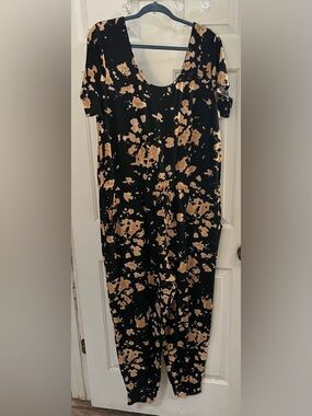 Stylish Black and Tan Women's Jumpsuit